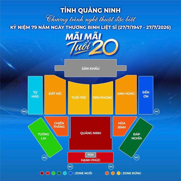 Chương trình nghệ thuật đặc biệt “Mãi mãi tuổi 20” diễn ra vào ngày 24.7.2026
