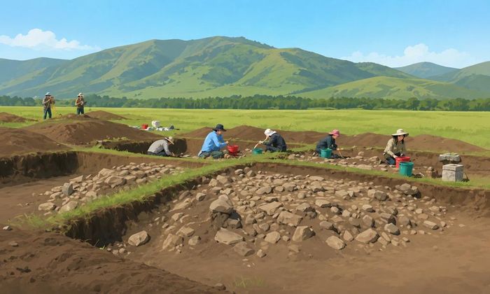 Ảnh minh họa hoạt động khảo cổ tại vùng Altai