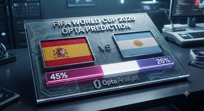 Dự đoán của siêu máy tính về cặp đấu Tây Ban Nha vs Argentina. Ảnh minh họa: AI