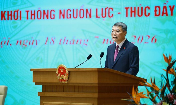 Thủ tướng Lê Minh Hưng phát biểu tại Hội nghị Thường trực Chính phủ với cộng đồng doanh nghiệp