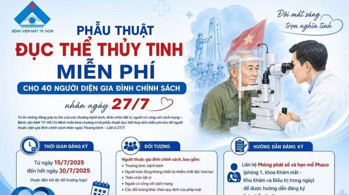 Kế hoạch phẫu thuật cho đối tượng chính sách nhân dịp kỷ niệm Ngày Thương binh-Liệt sĩ 27/7.