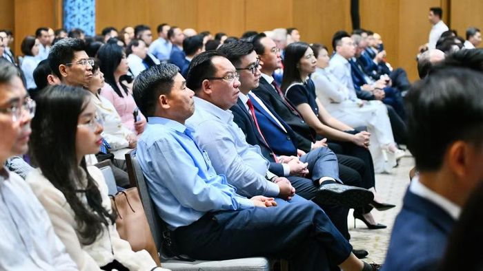 Các doanh nghiệp trong nước tham dự hội nghị. (Ảnh: THANH GIANG) 