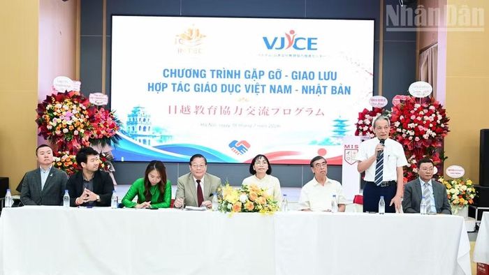 Chương trình gặp gỡ-giao lưu “Hợp tác giáo dục Việt Nam-Nhật Bản" diễn ra tại Hà Nội ngày 18/7. (Ảnh: TUẤN ANH)