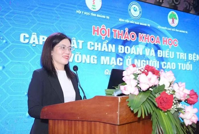 Bác sĩ chuyên khoa II Bùi Thị Vân Anh cho biết, các bệnh lý võng mạc là nguyên nhân phổ biến gây suy giảm thị lực.