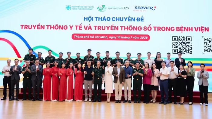 Quang cảnh hội thảo về truyền thông y tế và truyền thông số trong bệnh viện.