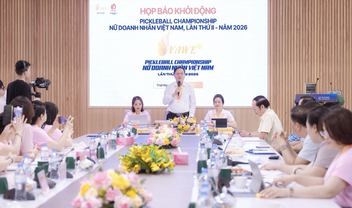 Ban tổ chức họp báo công bố Giải Pickleball Nữ doanh nhân Việt Nam VAWE lần thứ II - năm 2026 sẽ diễn ra tại Thái Nguyên.