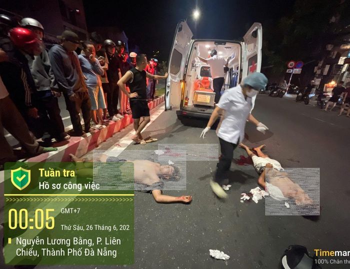 Hiện trường vụ tai nạn.