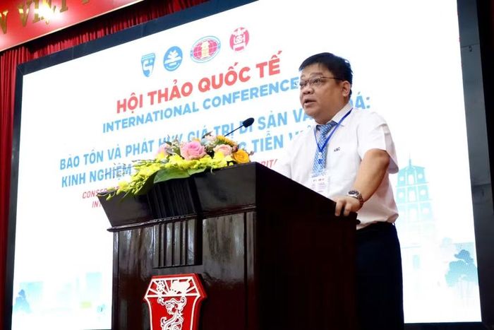 PGS.TS Võ Thanh Tùng – Hiệu trưởng Trường ĐH Khoa học Huế phát biểu.