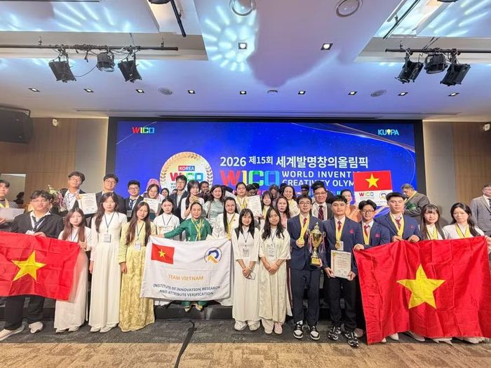 Học sinh Đắk Lắk xuất sắc giành 2 Huy chương Vàng tại WICO 2026, nơi quy tụ 364 dự án với khoảng 2.000 thí sinh đến từ 25 quốc gia, vùng lãnh thổ. (Ảnh: HV)