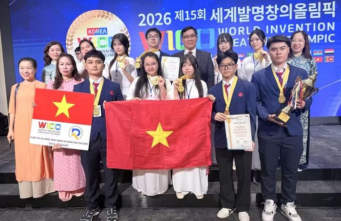 Học sinh Đắk Lắk giành 2 Huy chương Vàng sáng tạo quốc tế tại Seoul. (Ảnh: HV)