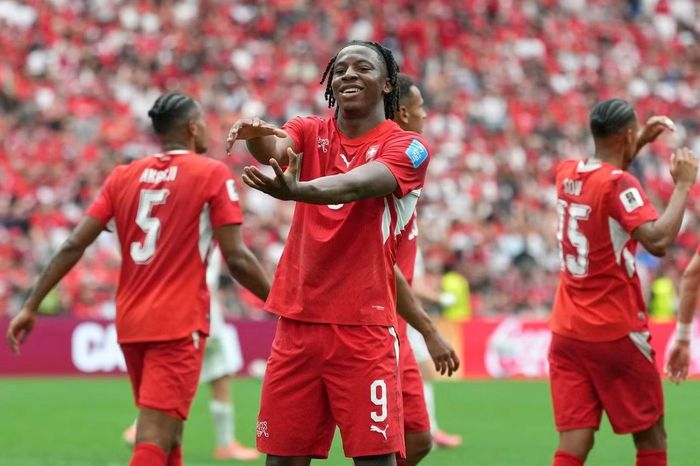 Manzambi ghi 3 bàn và có 2 kiến tạo cho Thụy Sĩ ở World Cup 2026, trở thành cây làm bàn số một của đội.