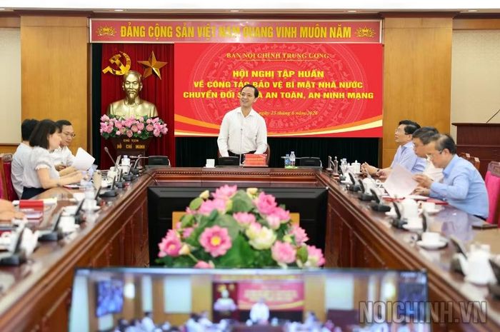 Một hội nghị của Ban Nội chính Trung ương. Ảnh: Noichinh.vn.
