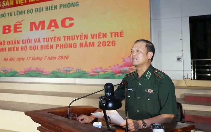 Trung tướng Nguyễn Anh Tuấn - Chính ủy Bộ đội Biên phòng, phát biểu tại chương trình bế mạc hội thi.