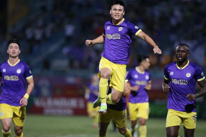 Tuấn Hải ghi dấu ấn trong màu áo Hà Nội FC. Ảnh: S.N