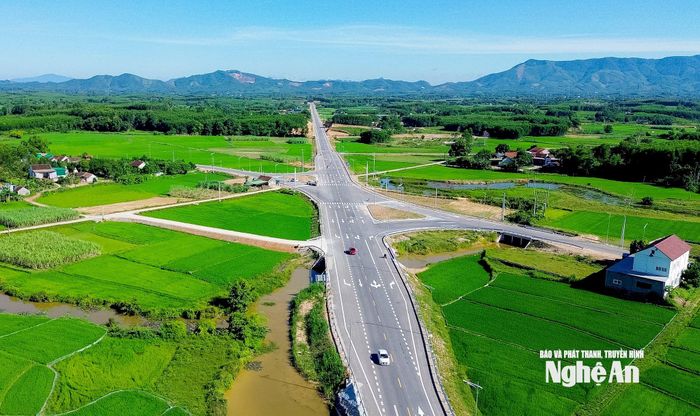 Đường N5 kéo dài tạo thêm trục kết nối Đông - Tây cho Nghệ An. Ảnh: Xuân Hoàng