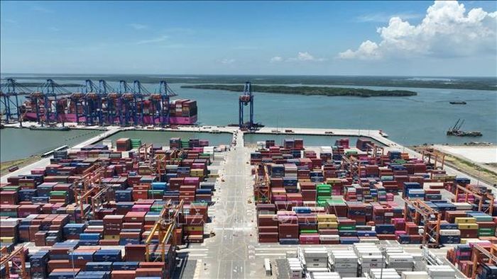 Cảng Gemalink, phường Tân Phước, Thành phố Hồ Chí Minh. Ảnh: Hoàng Nhị/TTXVN