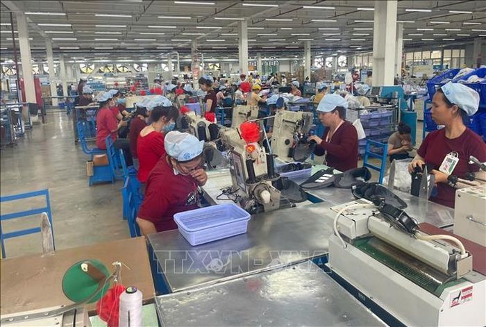 Hoạt động sản xuất tại Công ty Pou Phong Việt Nam - Khu công nghiệp Bàu Xéo (Đồng Nai). Ảnh minh họa: Công Phong/TTXVN