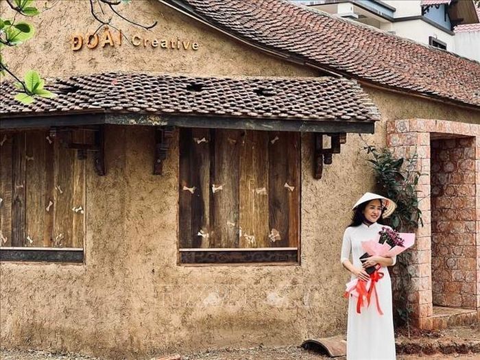 Một góc của không gian sáng tạo Đoài Creative tại Làng cổ Đường Lâm. Ảnh tư liệu (minh họa): TTXVN phát