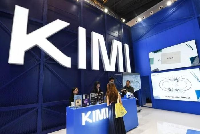 Moonshot chính thức phát hành Kimi K3 nhân dịp Đại hội trí tuệ nhân tạo thế giới khai mạc ở Thượng Hải. Ảnh: AFP.