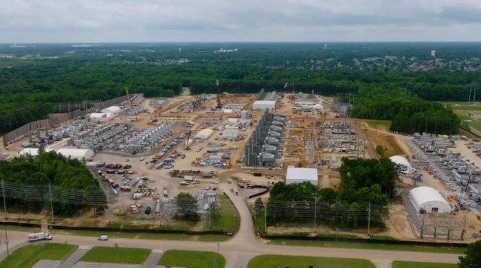 SpaceX đang xây dựng một nhà máy điện tuabin khí khổng lồ ở Southaven, Mississippi để cung cấp điện cho các trung tâm dữ liệu của họ trong khu vực. Ảnh: CNBC