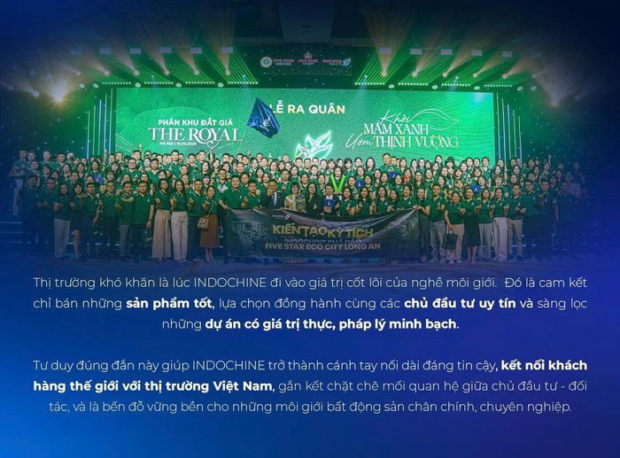 Thị trường khó cũng là lúc Indochine lựa chọn đi vào những giá trị cốt lõi của nghề.