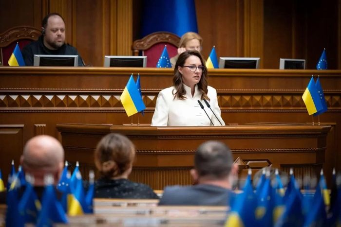 Thủ tướng Ukraine Yulia Svyrydenko từ chức vào ngày 14 tháng 7 trong khuôn khổ cuộc cải tổ chính phủ do Tổng thống Volodymyr Zelensky chỉ đạo. Ảnh: Telegram.