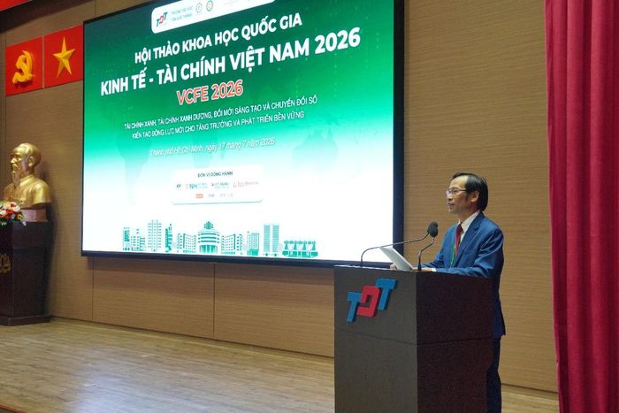 TS. Nghiêm Quý Hào phát biểu tại hội thảo VCFE 2026 - Ảnh: H.Trâm
