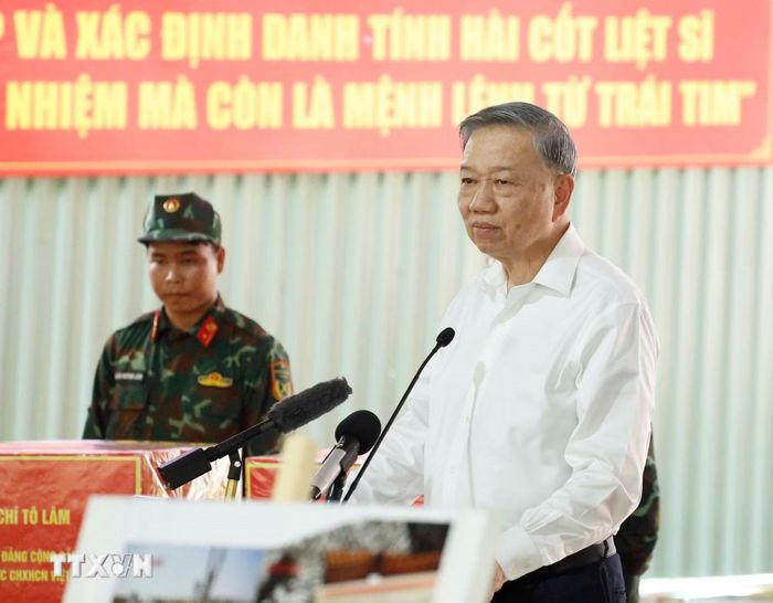 Tổng Bí thư, Chủ tịch nước Tô Lâm phát biểu. Ảnh: Thống Nhất/TTXVN