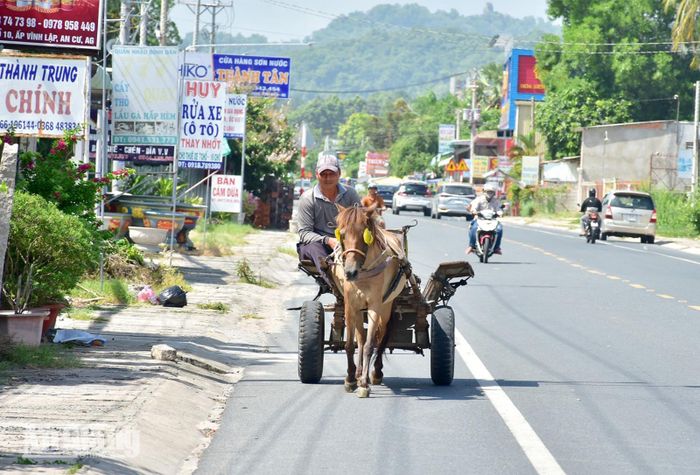 Anh Nonh Oanh No phấn khởi chuẩn bị chở hàng cho khách.
