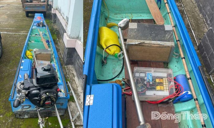 Phương tiện và thiết bị dùng để kích điện tại cơ quan Công an.