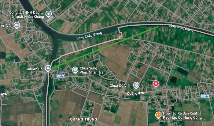 Hình ảnh thực địa trên Google vệ tinh.