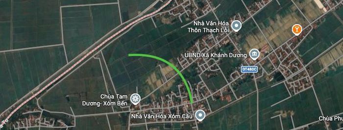 Hình ảnh thực địa trên Google vệ tinh.