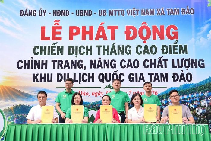 Các doanh doanh, đơn vị kinh doanh nữ hành ký cam kết nâng cao chất lượng dịch vụ phục vụ du khách.