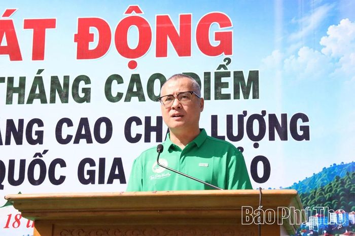 Đồng chí Bí thư Tỉnh ủy Phạm Đại Dương phát biểu tại Lễ phát động.