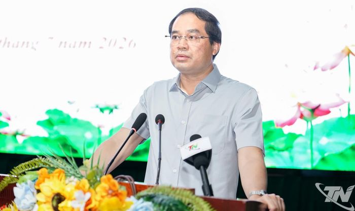  Đồng chí Trịnh Xuân Trường, Ủy viên TW Đảng, Bí thư Tỉnh ủy phát biểu tại Hội nghị. 