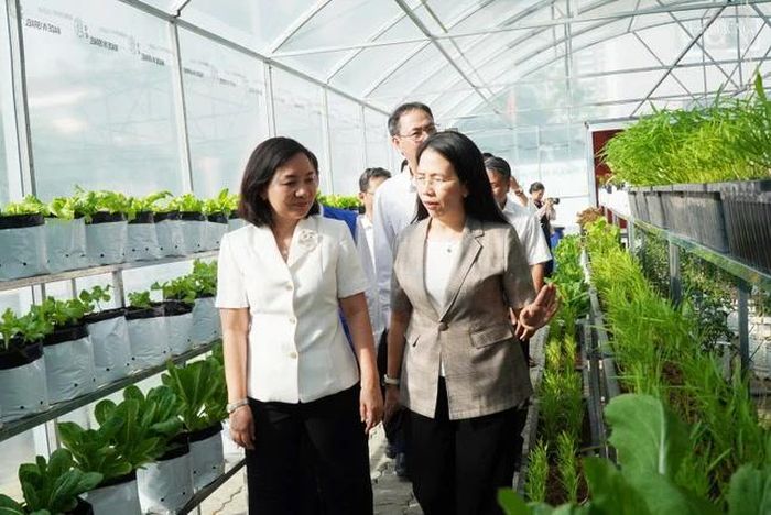 Tham quan công trình muôn sắc hoa phường Tân Mỹ