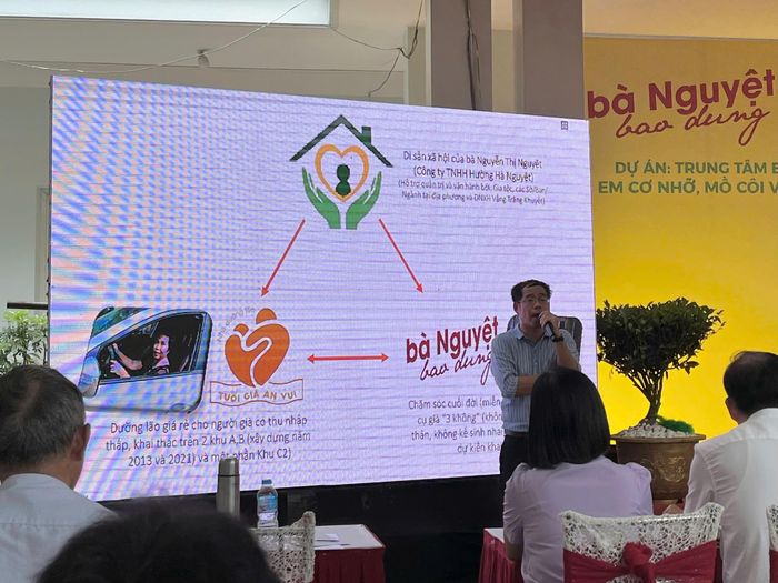 Ông Đỗ Lương Đại Nam trình bày mô hình vận hành và nguồn lực phát triển dự án