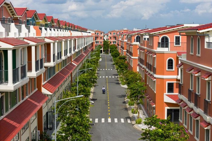 Dãy Shophouse tại Khu dân cư Phước Thọ (Ảnh: Thành Sơn)