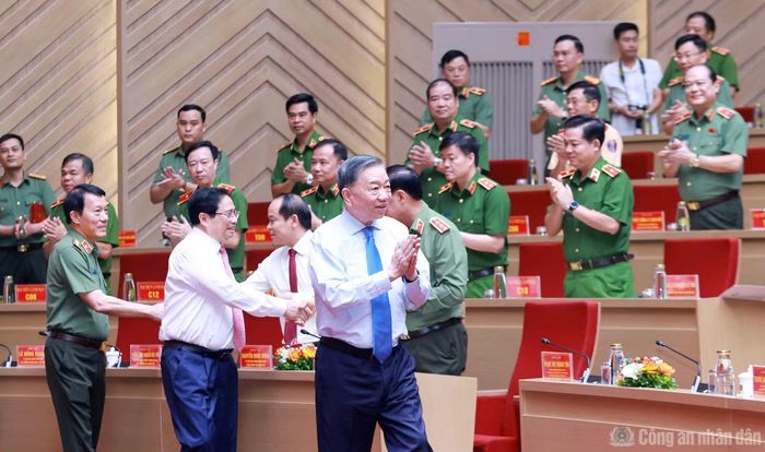Tổng Bí thư, Chủ tịch nước Tô Lâm tới dự buổi gặp mặt.