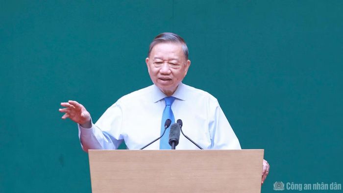 Tổng Bí thư, Chủ tịch nước Tô Lâm phát biểu tại buổi gặp mặt.