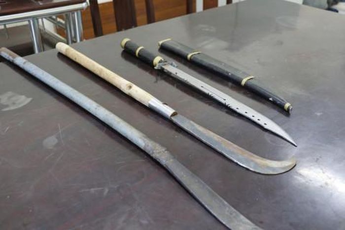 Hung khí các đối tượng mang theo để đánh nhau