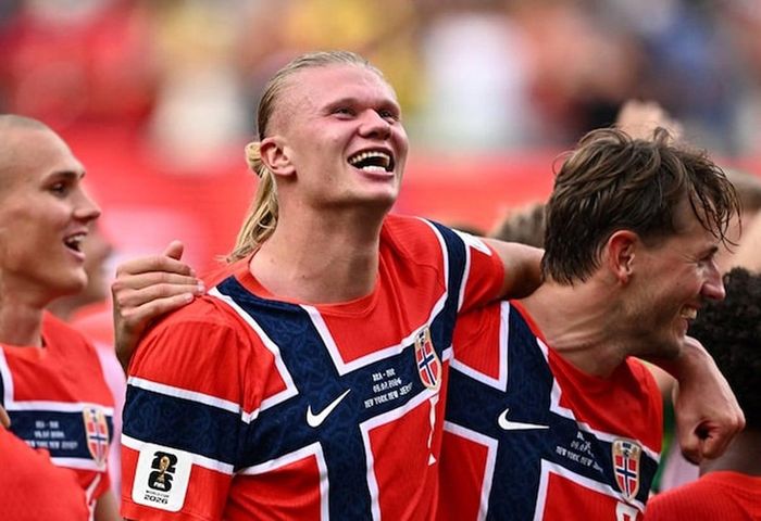 Erling Haaland trở thành hiện tượng mạng xã hội trong thời gian diễn ra World Cup 2026. (Ảnh: Reuters)