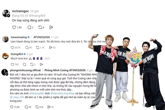 Dàn Anh Tài dành lời khen cho tiết mục Nhong Nhong Nhong.