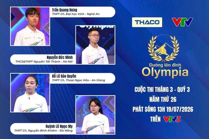 Ảnh: Fanpage Đường lên đỉnh Olympia