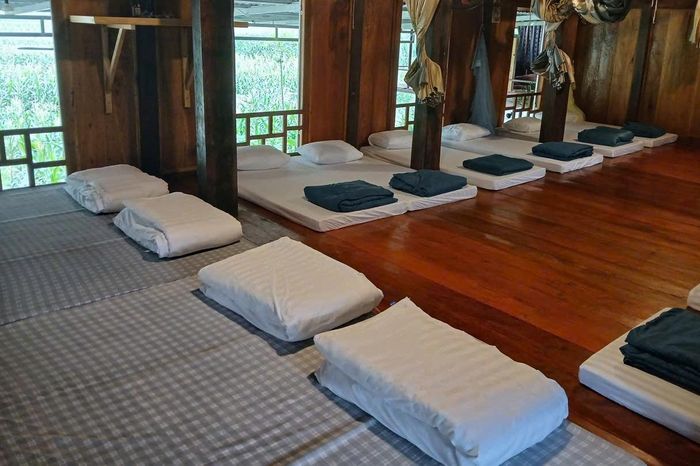 Phòng cộng đồng tại homestay của anh Khánh.