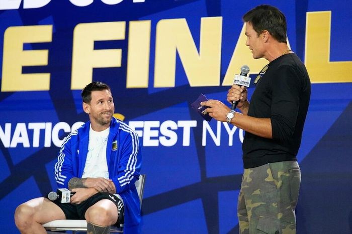  Messi gọi Yamal là một cầu thủ tuyệt vời và theo dõi đàn em chơi cho câu lạc bộ mà anh yêu mến. Ảnh: Frank Franklin II. 