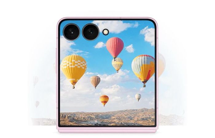 Kích thước của Galaxy Z Flip8 nhiều khả năng giống bản tiền nhiệm với màn hình trong 6,9 inch, màn hình ngoài 4,1 inch. Bộ nhớ RAM và dung lượng lưu trữ khởi điểm dự kiến không thay đổi, lần lượt 12 GB và 256 GB. Ảnh: Evan Blass.