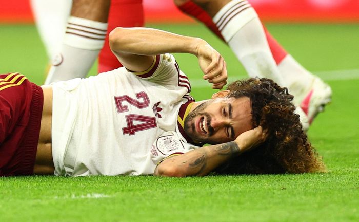 Tây Ban Nha sở hữu một trong những hậu vệ trái ổn định nhất World Cup 2026 là Marc Cucurella. Ảnh: Hannah Mckay/Reuters.