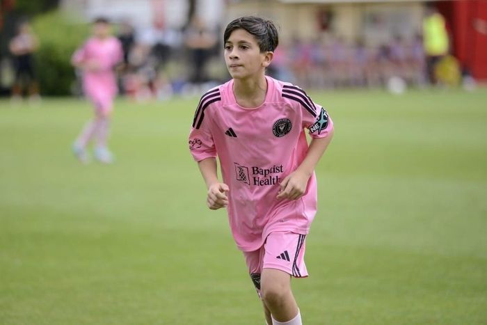 Thiago là con trai cả của vợ chồng Messi. Ảnh: Inter Miami.
