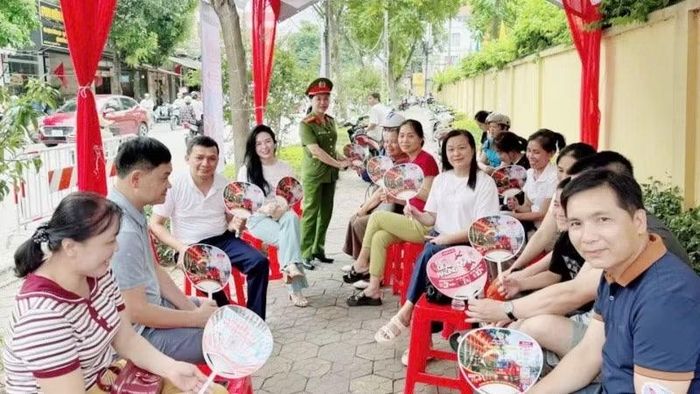 Mô hình “Quạt an toàn 114” do Hội Phụ nữ Phòng Cảnh sát Phòng cháy, chữa cháy và cứu nạn, cứu hộ (Công an tỉnh Lạng Sơn) triển khai. (Ảnh: Công an tỉnh Lạng Sơn)